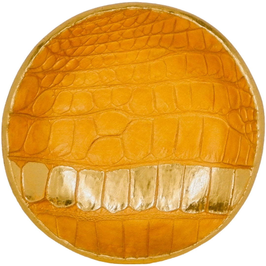 Dot - Pearl Orange Alligator